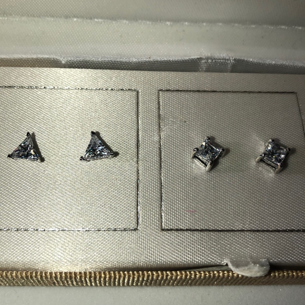 Sterling Silver Cubic Zirconia Studs